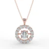"Cali"- Natural Diamond Pendant & Necklace