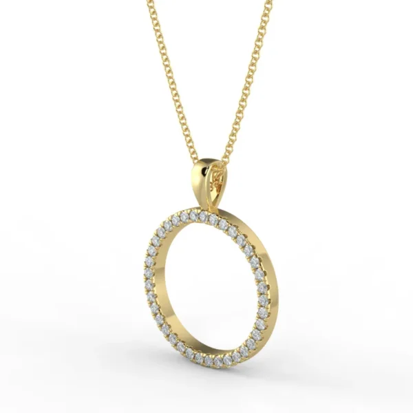 "Saylor"- Natural Diamond Pendant & Necklace