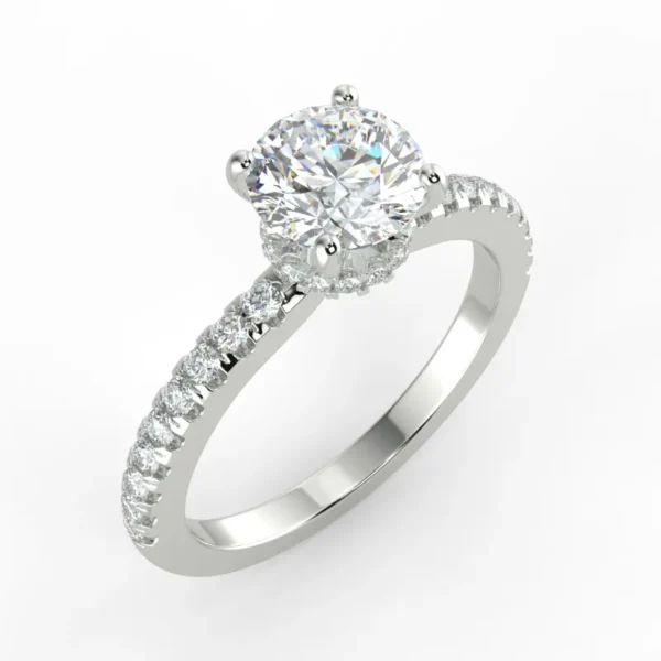 "Gracia"- Natural Diamond Engagement Ring