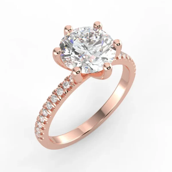 "Joanna"- Natural Diamond Engagement Ring