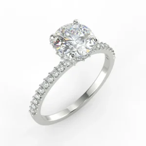 "Leilani"- Natural Diamond Engagement Ring