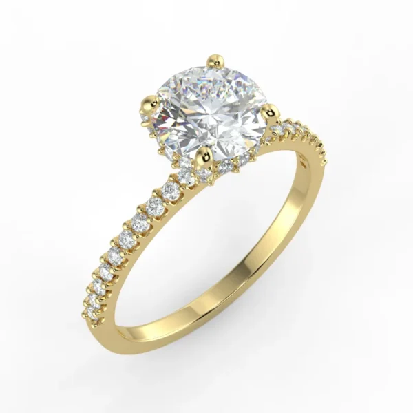 "Leilani"- Natural Diamond Engagement Ring