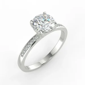 &quot;לידיה&quot; - טבעת אירוסין יהלום טבעי