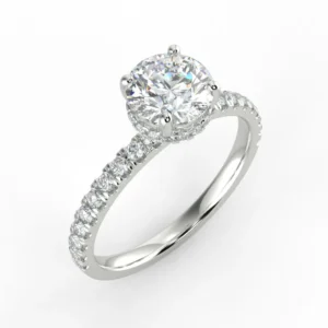 "Houston"- Natural Diamond Engagement Ring
