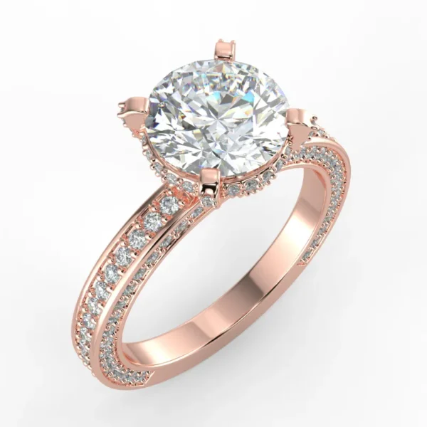 "Dresher"- Natural Diamond Engagement Ring