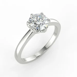 "Lenny"- Natural Diamond Engagement Ring