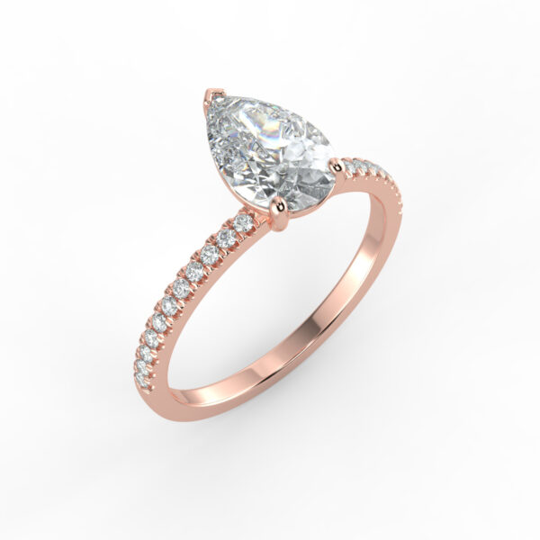 "Abran"- Natural Diamond Engagement Ring
