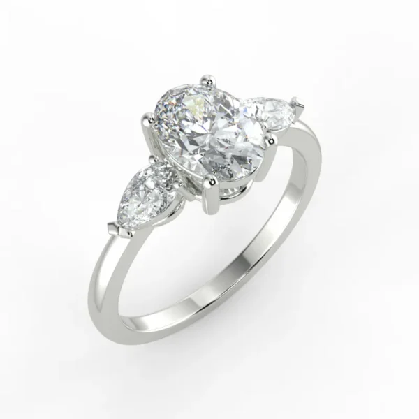 "Adelio"- Natural Diamond Engagement Ring