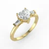"Brissa"- Natural Diamond Engagement Ring