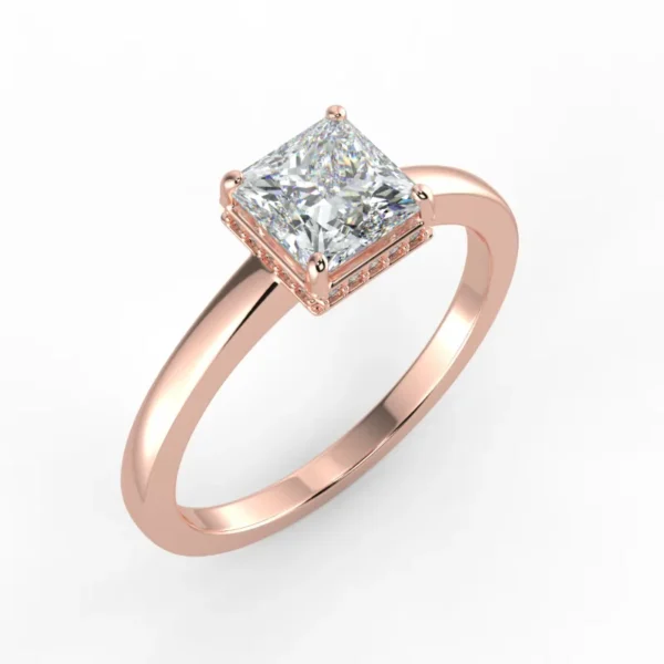 "Amara"- Natural Diamond Engagement Ring