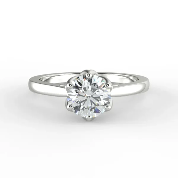 "Valeriea" Natural Diamond Engagement Ring